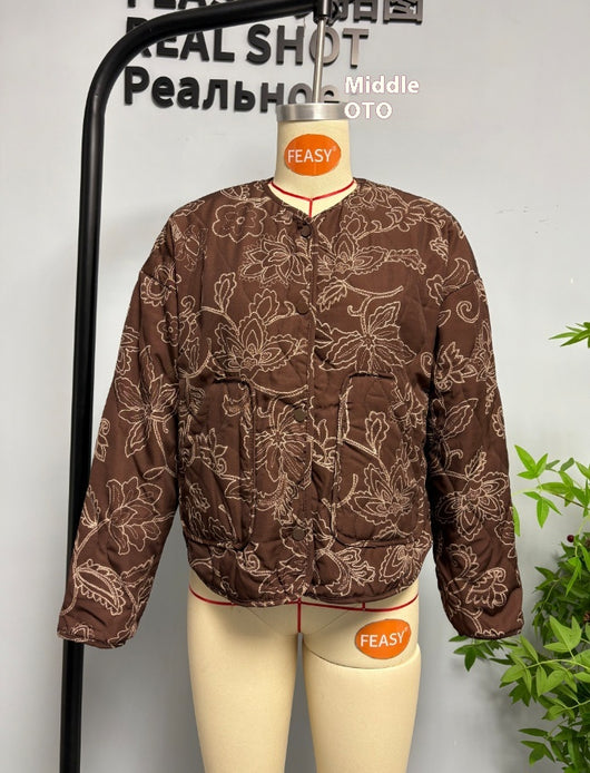 Chaqueta Acolchada de Algodón con Estampado de Texturas Animales - Image 10