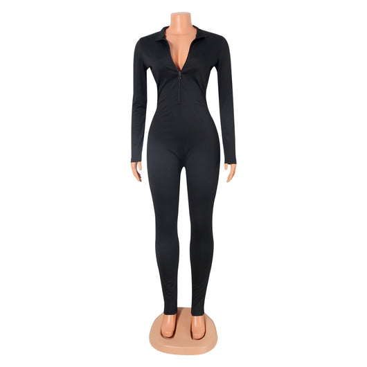 Enterizo Deportivo Ajustado de Manga Larga para Mujer - Image 9
