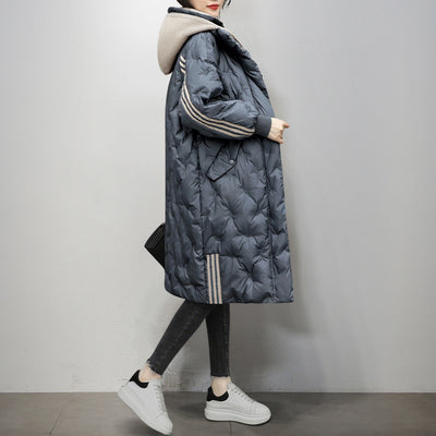 Abrigo de Plumas de Pato Blanco Estilo Occidental para Mujer Invierno - Image 2