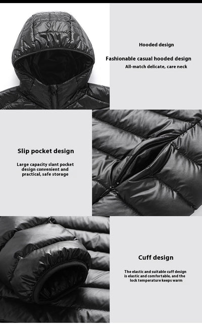 Chaqueta Ligera de Algodón con Capucha para Hombre - Image 22