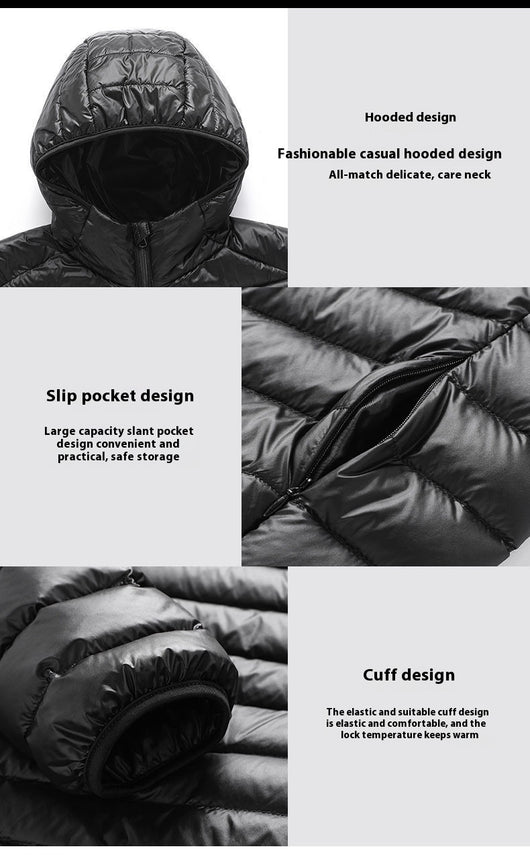 Chaqueta Ligera de Algodón con Capucha para Hombre - Image 22