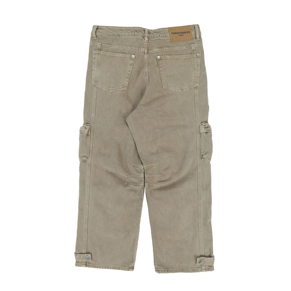 Pantalón Cargo Recto Oversized Multi-bolsillos para Hombre