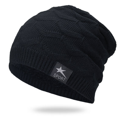 Gorro Tejido Impermeable con Forro de Terciopelo - Color Sólido - Image 3