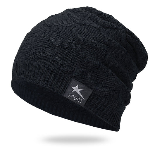 Gorro Tejido Impermeable con Forro de Terciopelo - Color Sólido - Image 3