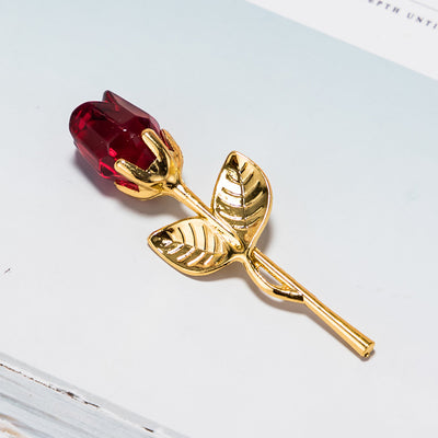 Rosa Dorada de Cristal - Regalo Romántico para San Valentín - Image 8