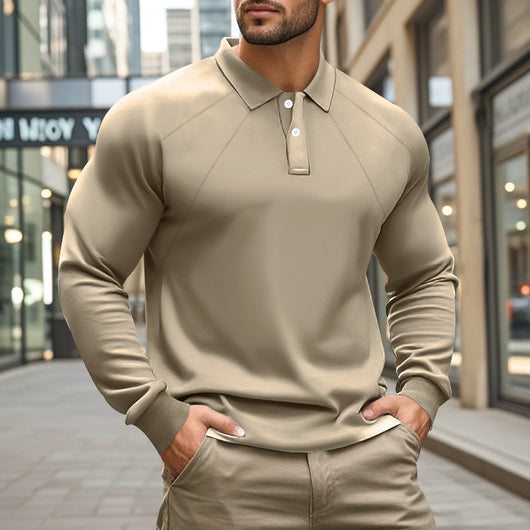 Polo Casual de Cuello Clásico para Hombre - Diseño Versátil Primavera Otoño - Image 20