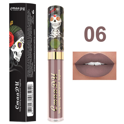 Labial Brillo Metálico Perlado Calavera - Efecto Espejo - Image 13
