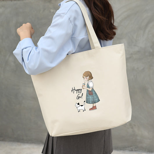Bolsa de Lona para Mujer - Bolso Tote Escolar Versátil - Image 27