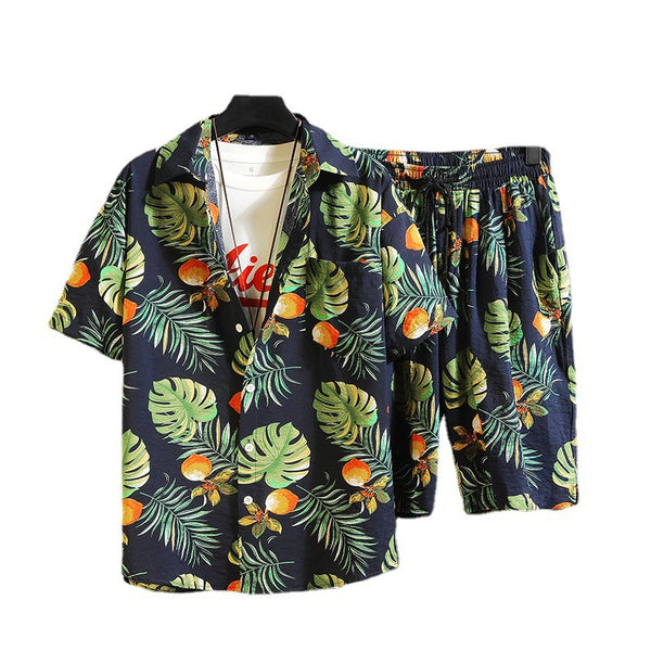 Traje Casual Corto Estampado Digital para Hombre