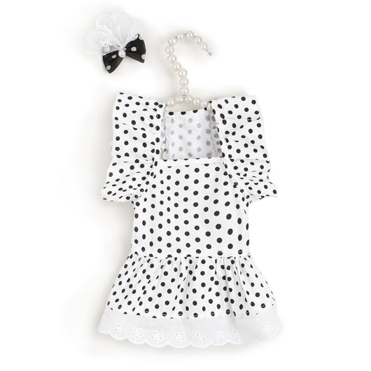 Vestido Princesa para Perro con Lunares Blanco y Negro - Image 5