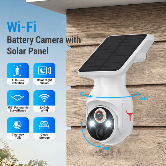 Cámara de Vigilancia 360° Inteligente con Control Remoto desde tu Celular