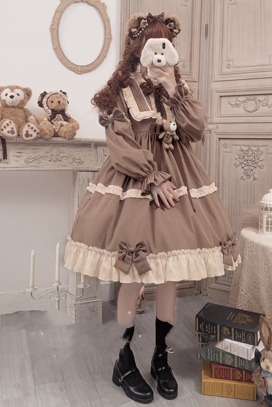 Vestido Lolita Soft Girl para Fiesta de Té con Osito de Peluche - Image 13