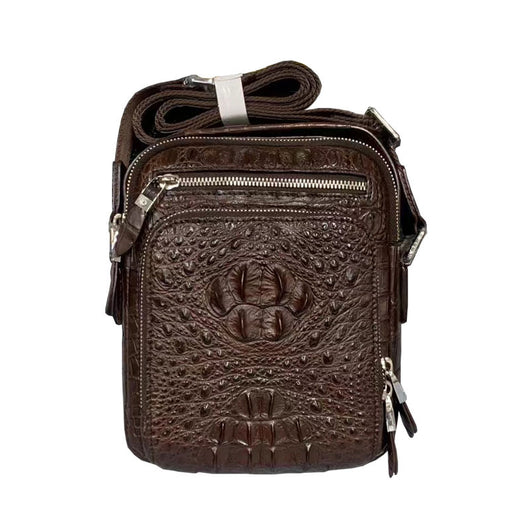 Bolsa Crossbody de Cuero de Cocodrilo para Hombre - Diseño Versátil - Image 14
