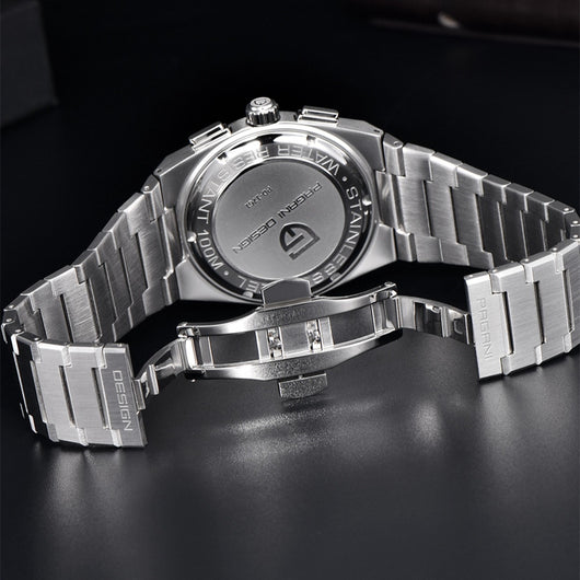Reloj Cronógrafo Cuarzo Azul Resistente al Agua para Hombre - Image 3