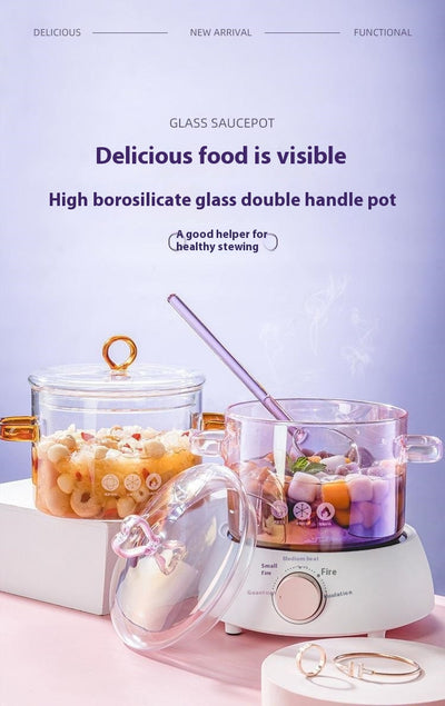 Tetera de Vidrio Borosilicato Doble Asa para Cocina - Image 16