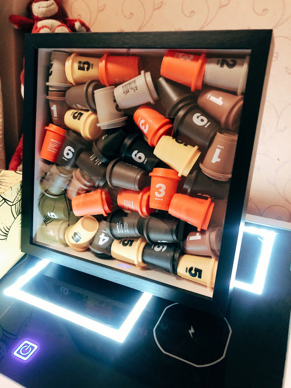 Cajas Exhibidoras Compatibles con Latas de Café de 3.5 Litros