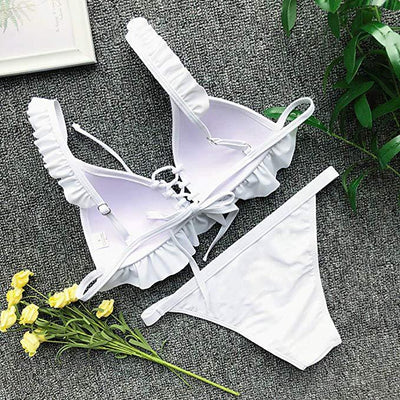 Traje de Baño Elegante con Abertura Lateral y Encaje Cómodo - Image 14