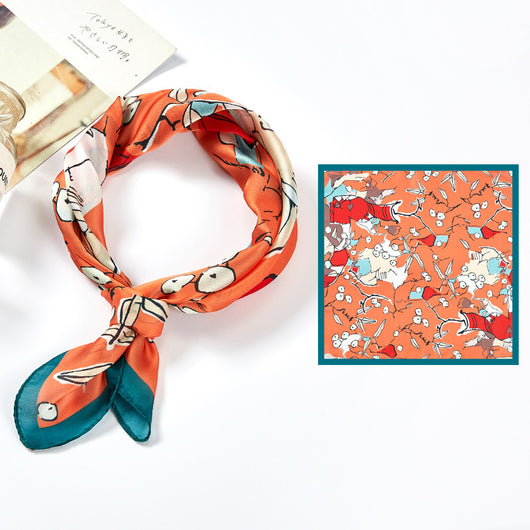Pañuelo de Seda Satinada Estampado - Image 14