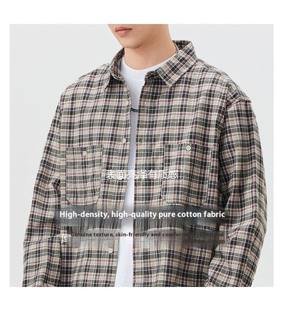 Camisa Cuadriculada Premium Versátil - Manga Larga Multifuncional - Image 12