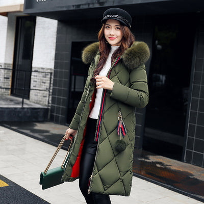 Abrigo Acolchado Largo Estilo Coreano para Mujer - Image 6