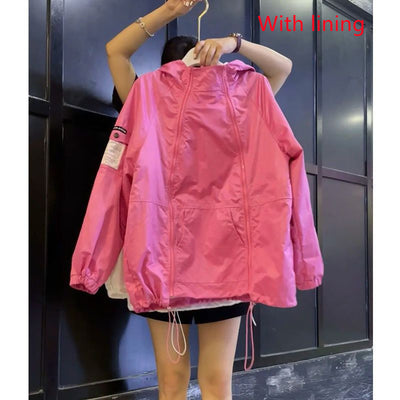 Chaqueta Protección Solar Estilo Japonés Mujer - Cortavientos Casual Ultraligero - Image 2