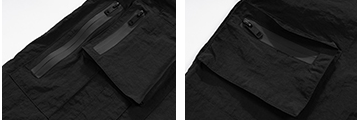 Shorts Urbanos Laminados con Cremallera y Múltiples Bolsillos - Image 13