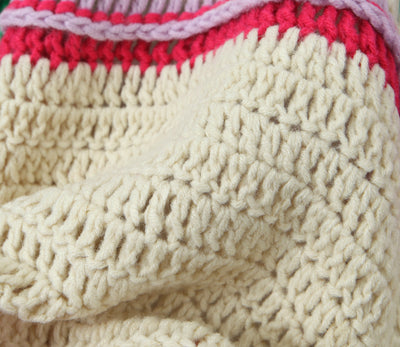 Suéter Tejido a Mano Jacquard Combinado - Manga Larga Estilo Vacacional - Image 9