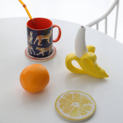 Florero de Cerámica Banana con Sistema Hidropónico - Image 10
