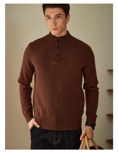 Suéter Grueso con Cuello Tipo Polo - Colección Otoño Invierno - Image 9