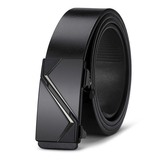 Cinturón de Cuero Ejecutivo con Hebilla Automática sin Agujeros - Image 98