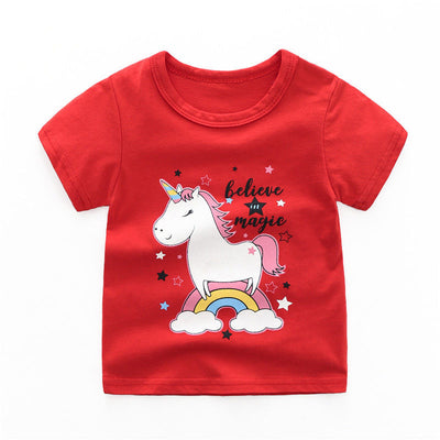 Playera Infantil de Algodón para Niña - Manga Corta - Image 19