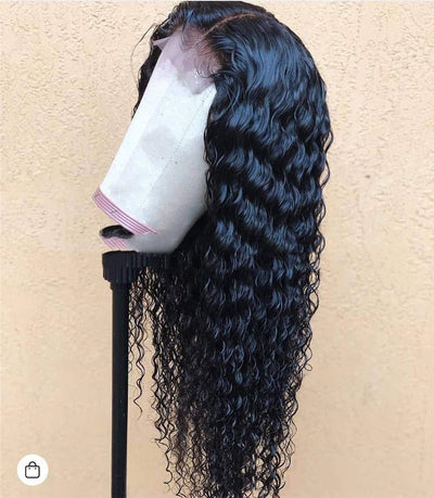 Peluca Larga Rizada con Encaje Frontal de Fibra Química para Mujer - Image 6
