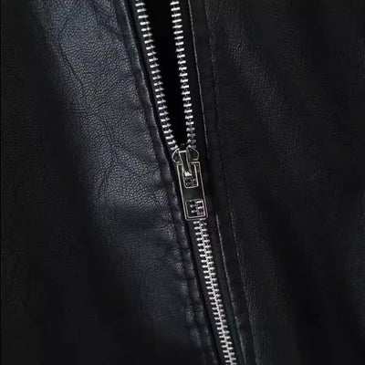 Abrigo de Cuero PU Americano para Mujer - Image 3