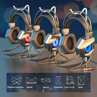 Auriculares Gaming con Cable y Luz Nocturna para PC - Image 4