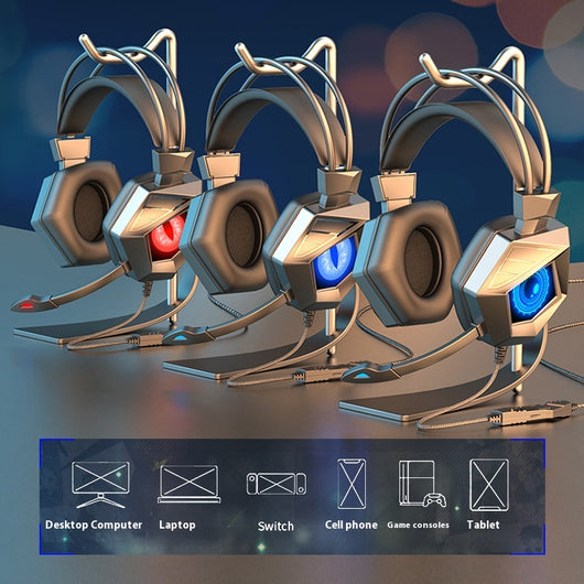 Auriculares Gaming con Cable y Luz Nocturna para PC - Image 4