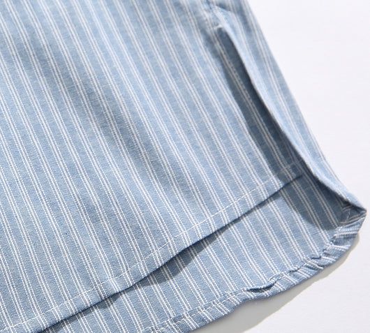 Overol Rayado con Manga Corta Unisex - Image 22