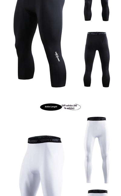 Pantalones de Compresión Deportiva para Hombre - Entrenamiento Baloncesto Transpirable - Image 9