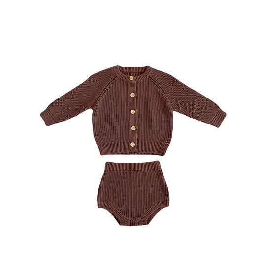 Conjunto de Abrigo Cardigan Dos Piezas en Algodón para Bebé - Image 6