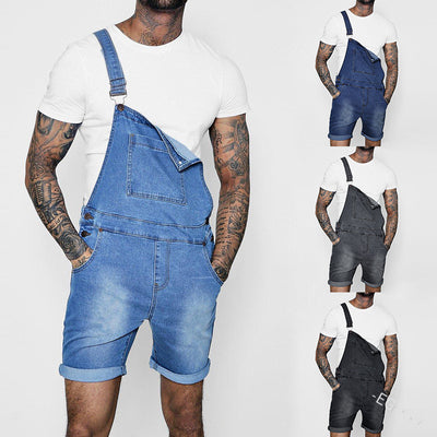 Jumpsuit Vaquero para Hombre con Dobladillo Enrollado - Image 10