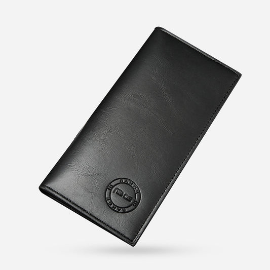 Billetera Masculina Coreana de Cuero PU Minimalista y Moderna