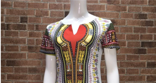 Vestido Étnico Estampado de Poliéster para Mujer - Image 3