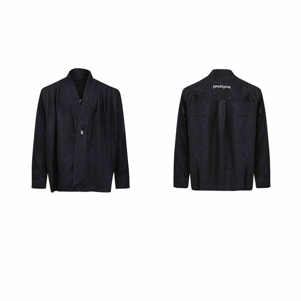 Camisa Suelta de Manga Larga Lazy Ribbon