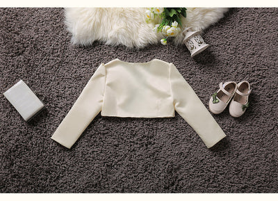 Vestido Princesa Infantil con Capa y Cardigan de Manga Larga - Image 11