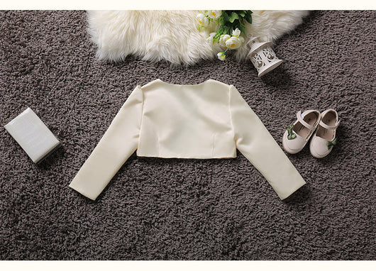 Vestido Princesa Infantil con Capa y Cardigan de Manga Larga - Image 11