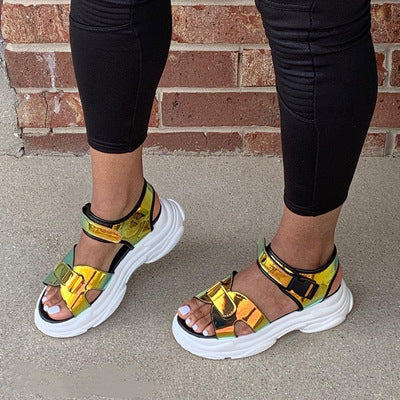 Sandalias Plataforma Mujer Talla Grande - Estilo Europeo Verano