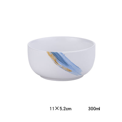 Plato Hondo Cerámica Nórdica Minimalista para Comida Occidental - Image 5
