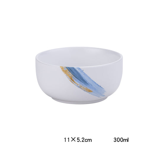 Plato Hondo Cerámica Nórdica Minimalista para Comida Occidental - Image 5