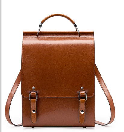 Mochila de Cuero Brillante con Diseño Moderno - Image 7