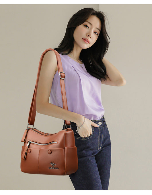 Bolso de Cuero Suave para Mamá - Diseño Minimalista y Versátil - Image 12