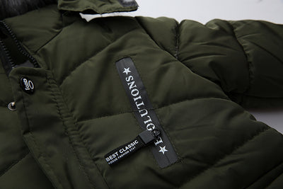 Chaqueta Acolchada con Capucha y Estampado para Niños - Image 10